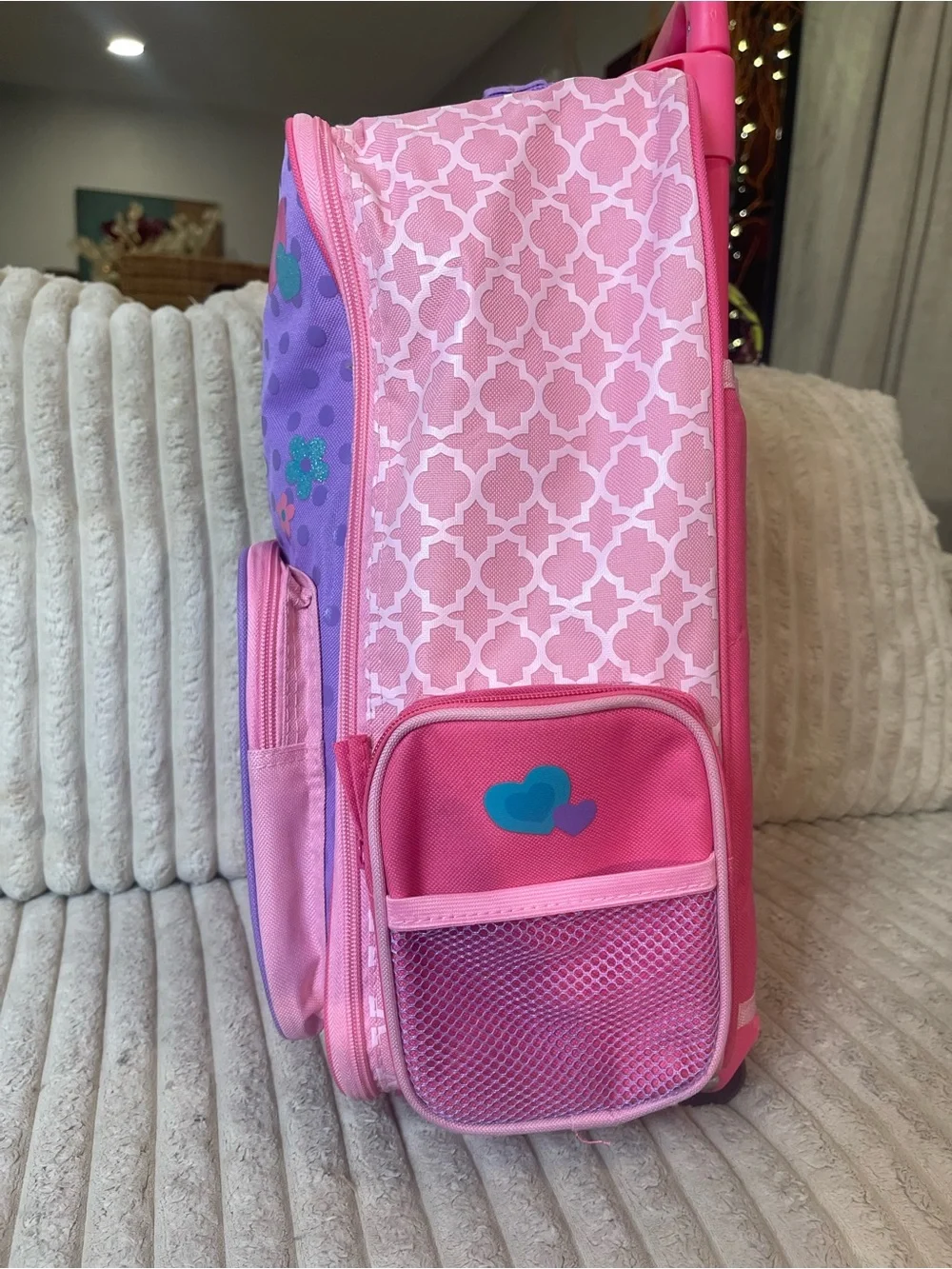 Stephen Joseph Kids Classic Rolling Luggage Bag Pink Unicorn Travel