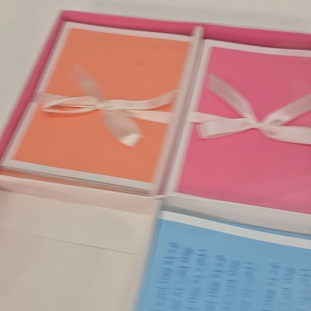 BowsArt 10 Blank Cards w/Envelopes &‎ Hand Tied Bows Lot Of 5 Packs