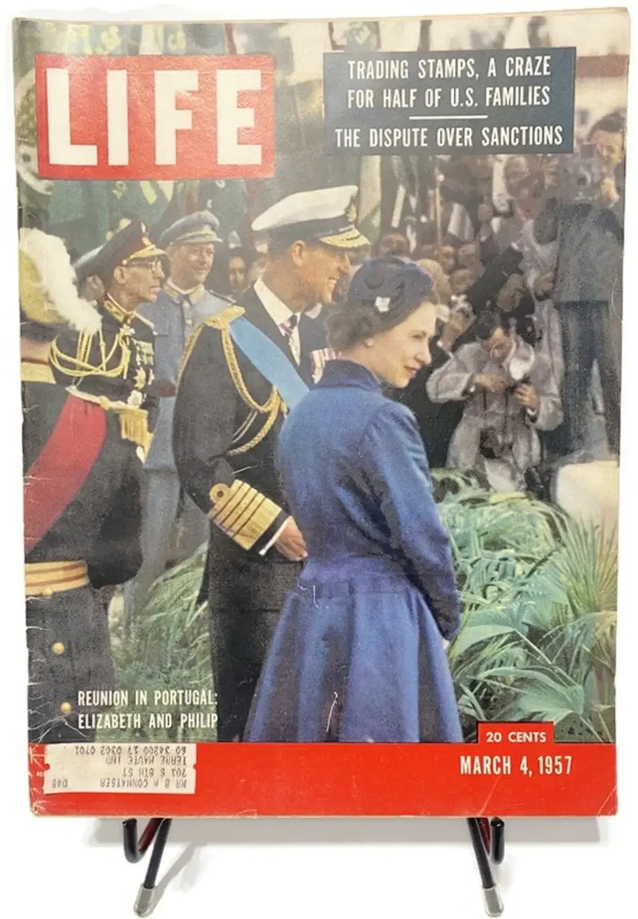 LIFE Magazine March 4 1957 Queen Elizabeth II Prince Philip Portugal Cover