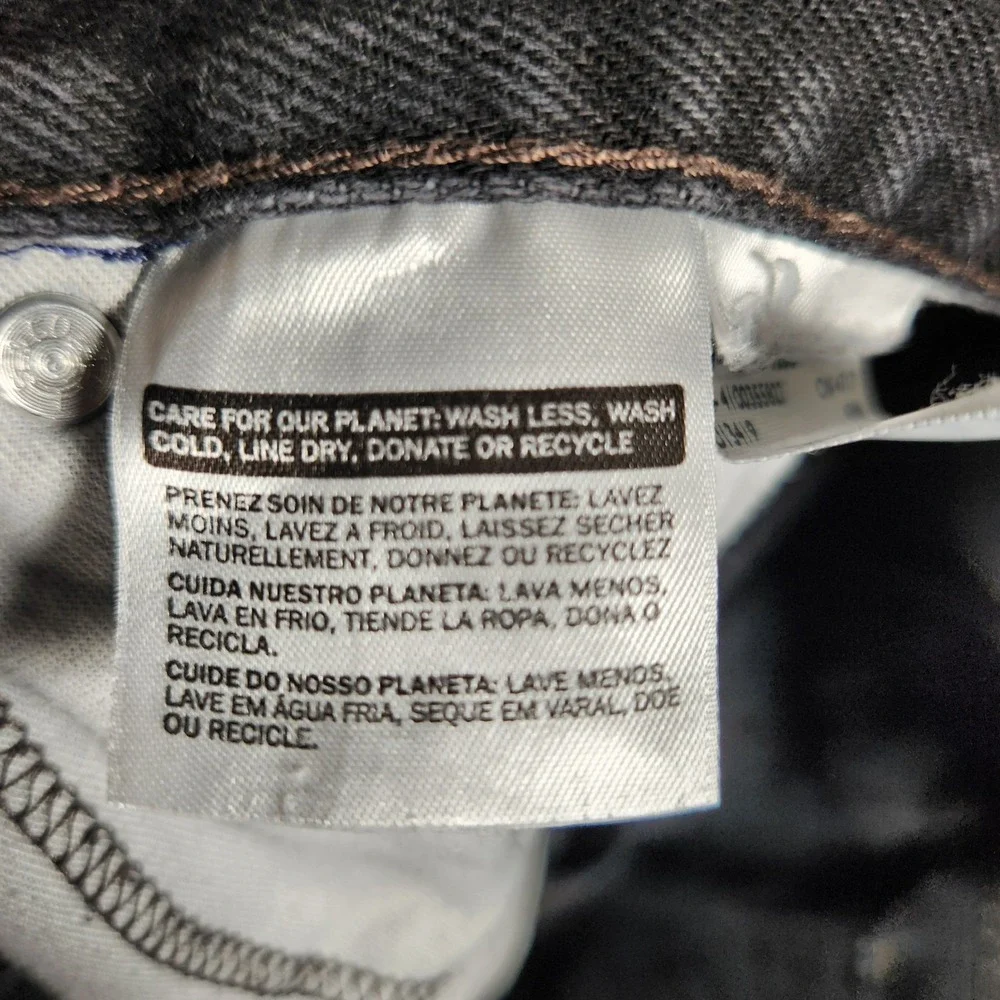 Levi's Jeans Men's 505 38X32‎ Denim Black Pre-Owned