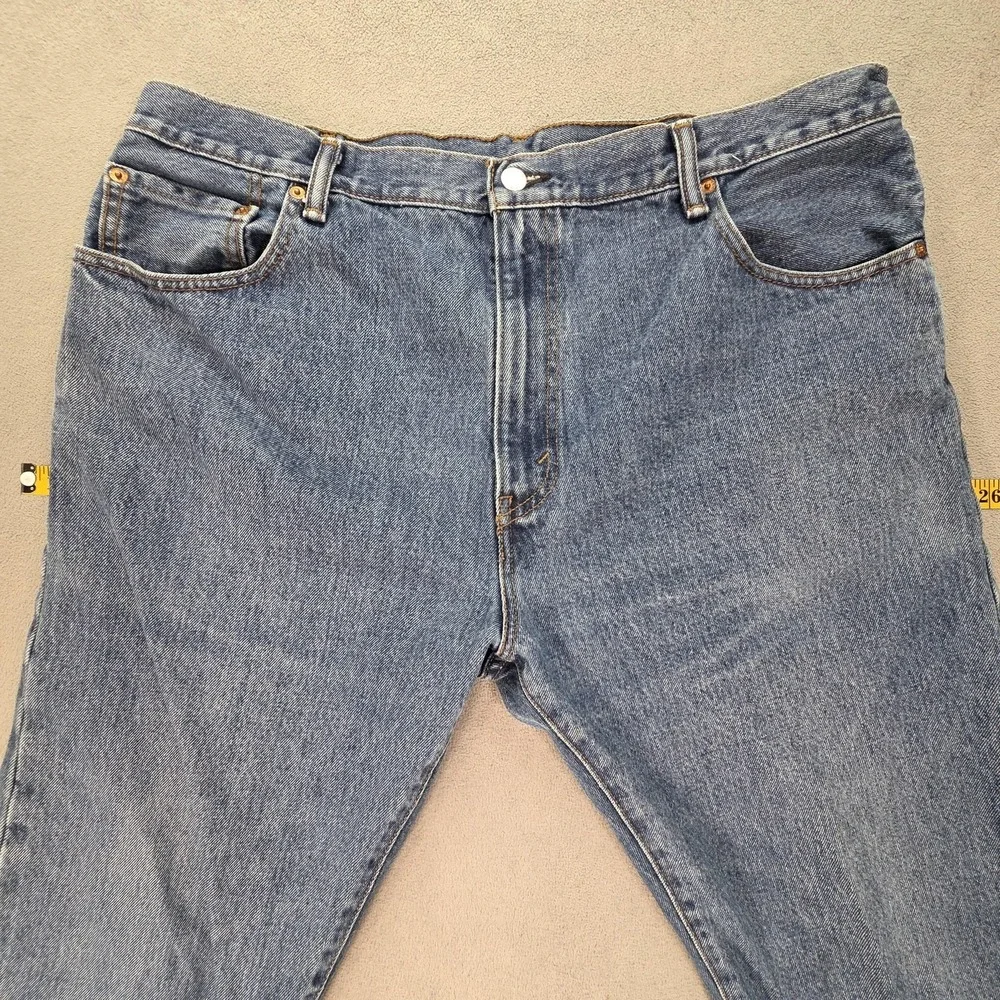 Levis 517 Jeans Mens Medium Wash Blue Denim‎ Bootcut Zip Fly Fits 38x30