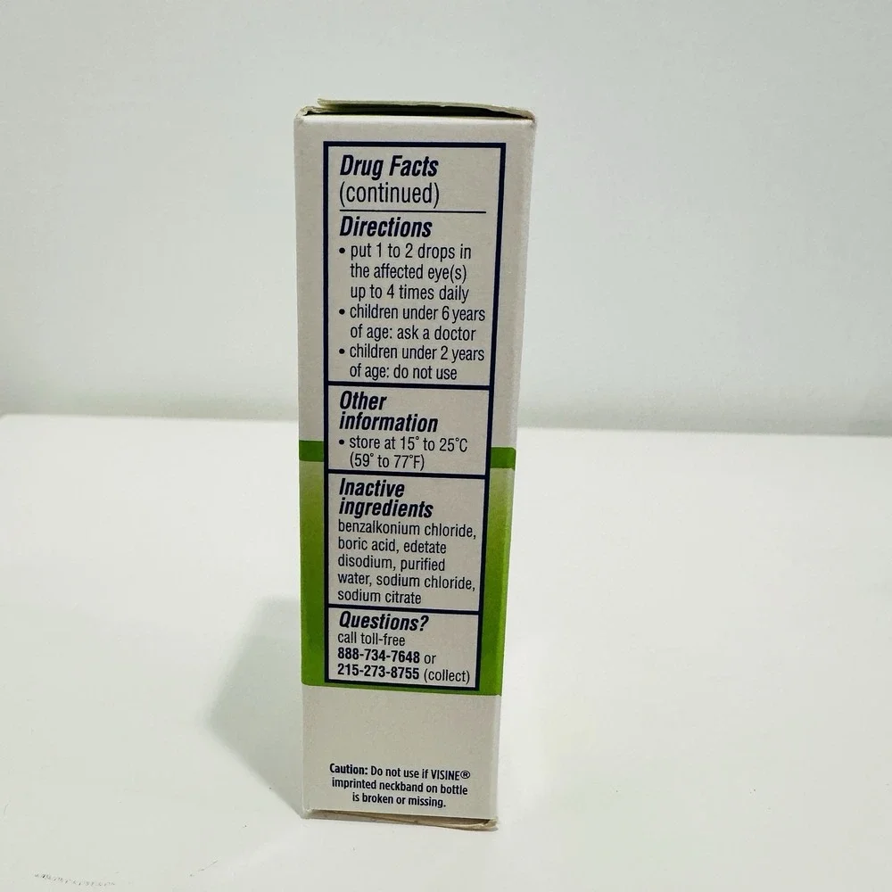 Visine A.C. Itchy Eye Relief Drops Relieves Red Watery Eyes 1/2 fl oz 07/2027