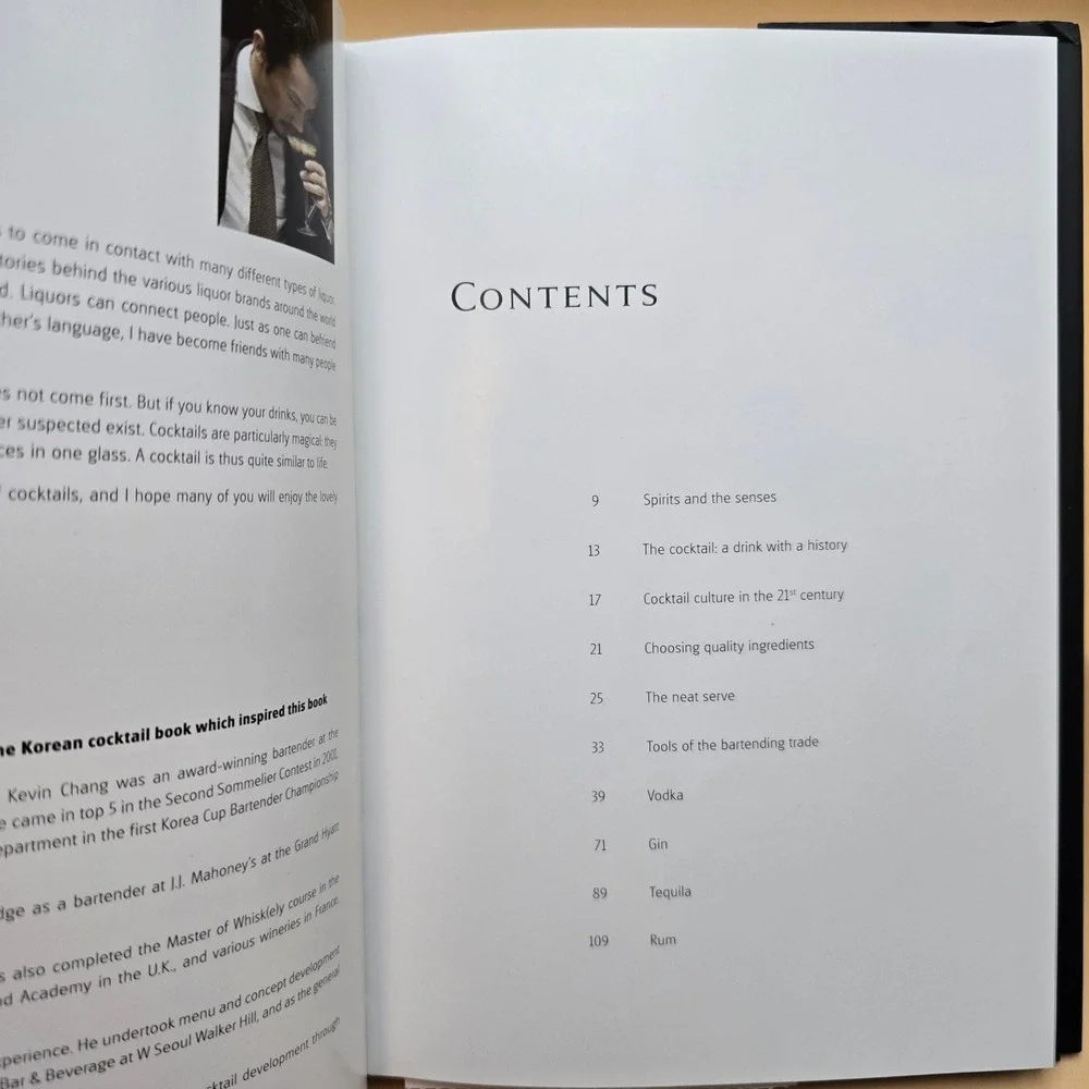 Stylish Spirits Fine Cocktails Book by Kevin Chang & Bucket List Towel Set‎