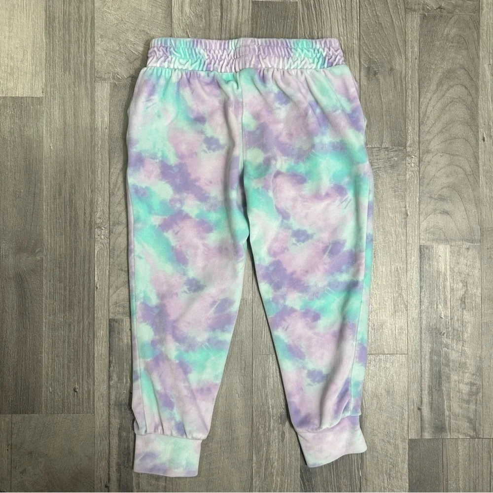 Btween Girls Tie Dye Comfy Lounge Set Soft Velvety Velour Set