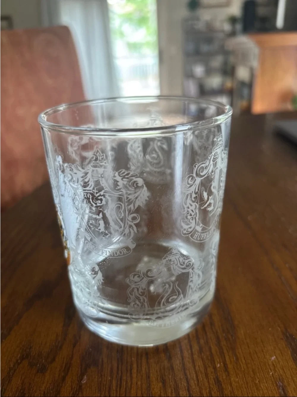 Wizarding World of Harry Potter Hogwarts Crest Double Old Fashion Glass - 12oz