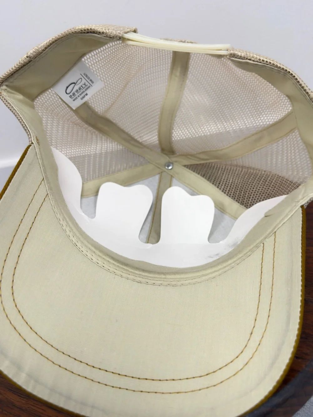 Radiate Positive Vibes Olive &‎ White Embellished Trucker Hat