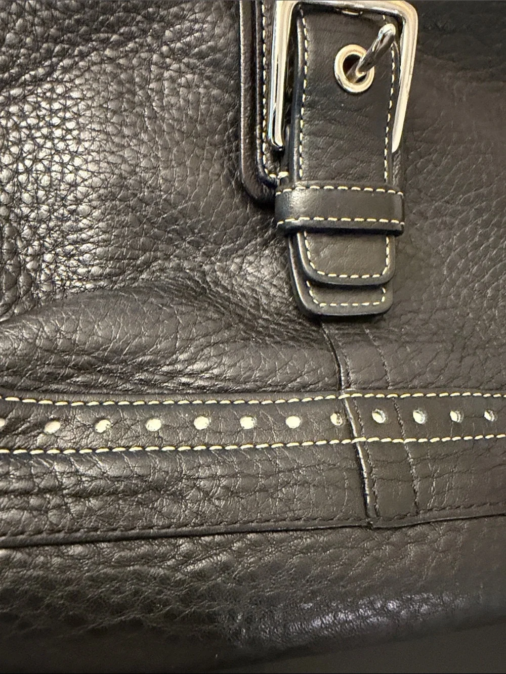 Coach pebbled leather