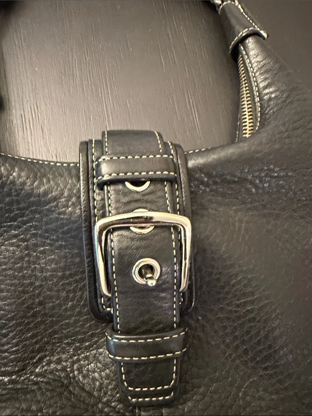 Coach pebbled leather
