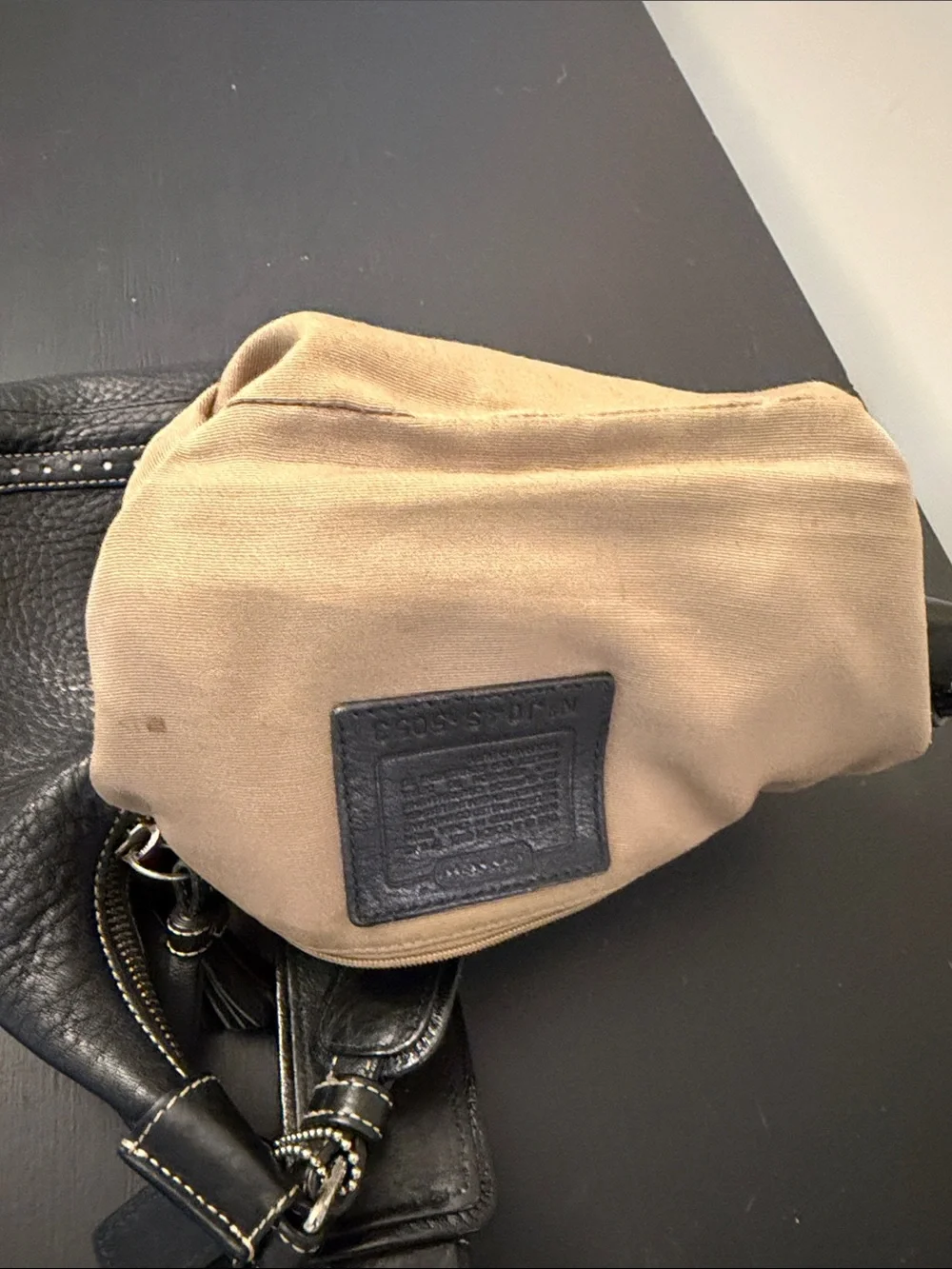 Coach pebbled leather