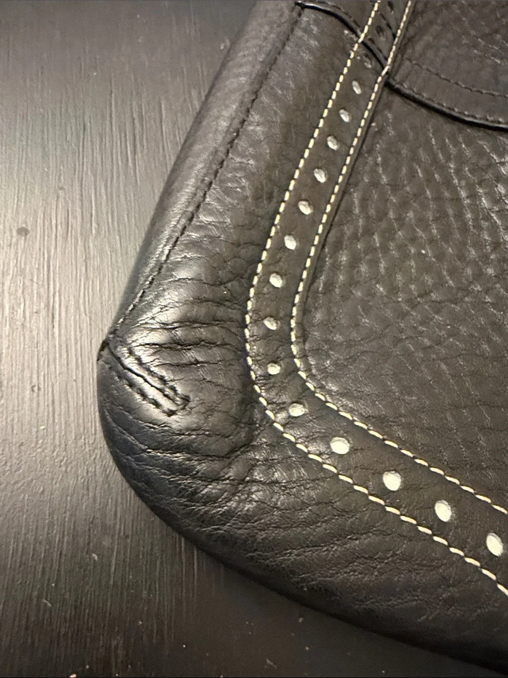 Coach pebbled leather