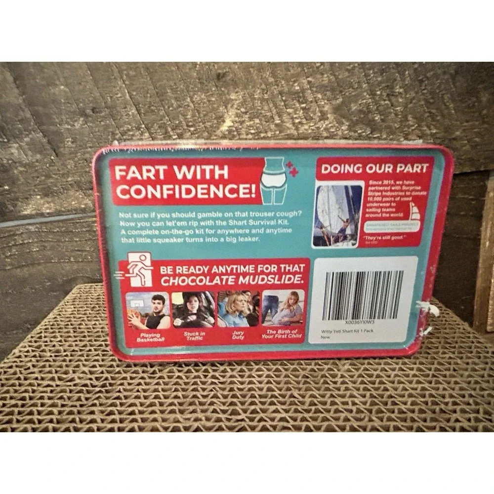 Funny‎ Shart Survival Kit - Poop Prank Gift Set with Wipes & Underwear