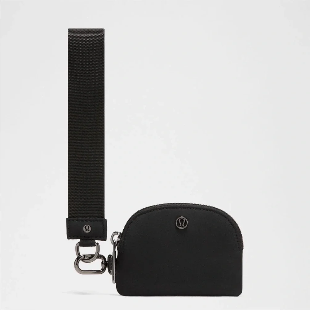 Lululemon Glitter Black Dual Pouch Wristlet