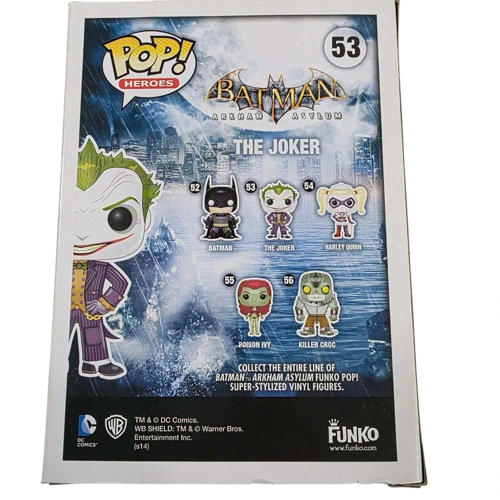 Funko Pop Batman Arkham Asylum The Joker 53 Vinyl Figure Hot Topic Exclusive New