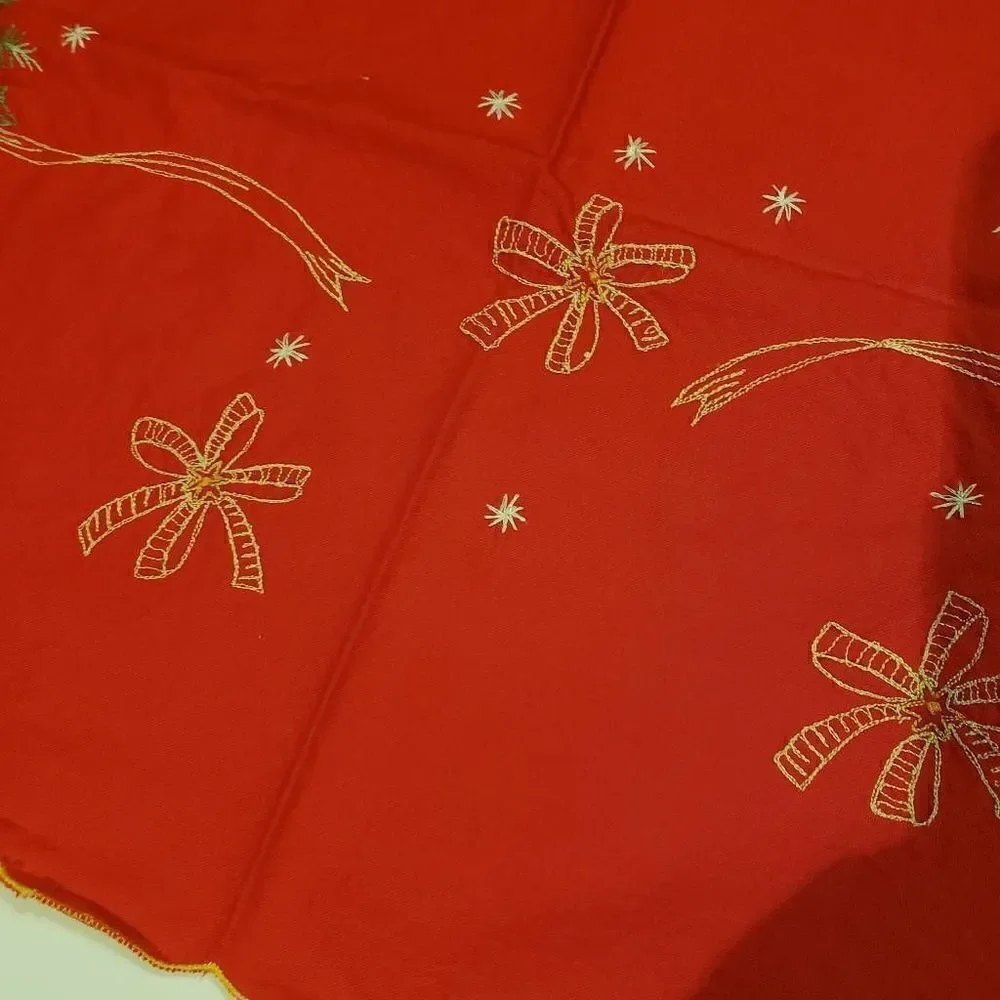 Vintage Embroidered Table Cloth