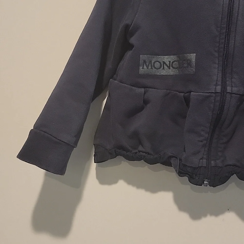 Moncler Jacket girls zip up patch kids baby girls Size 2 T Peplum