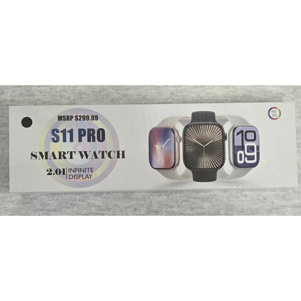 S11 Pro smart watch, seris 10 with a 2.01 inch infinite display,and 45mm