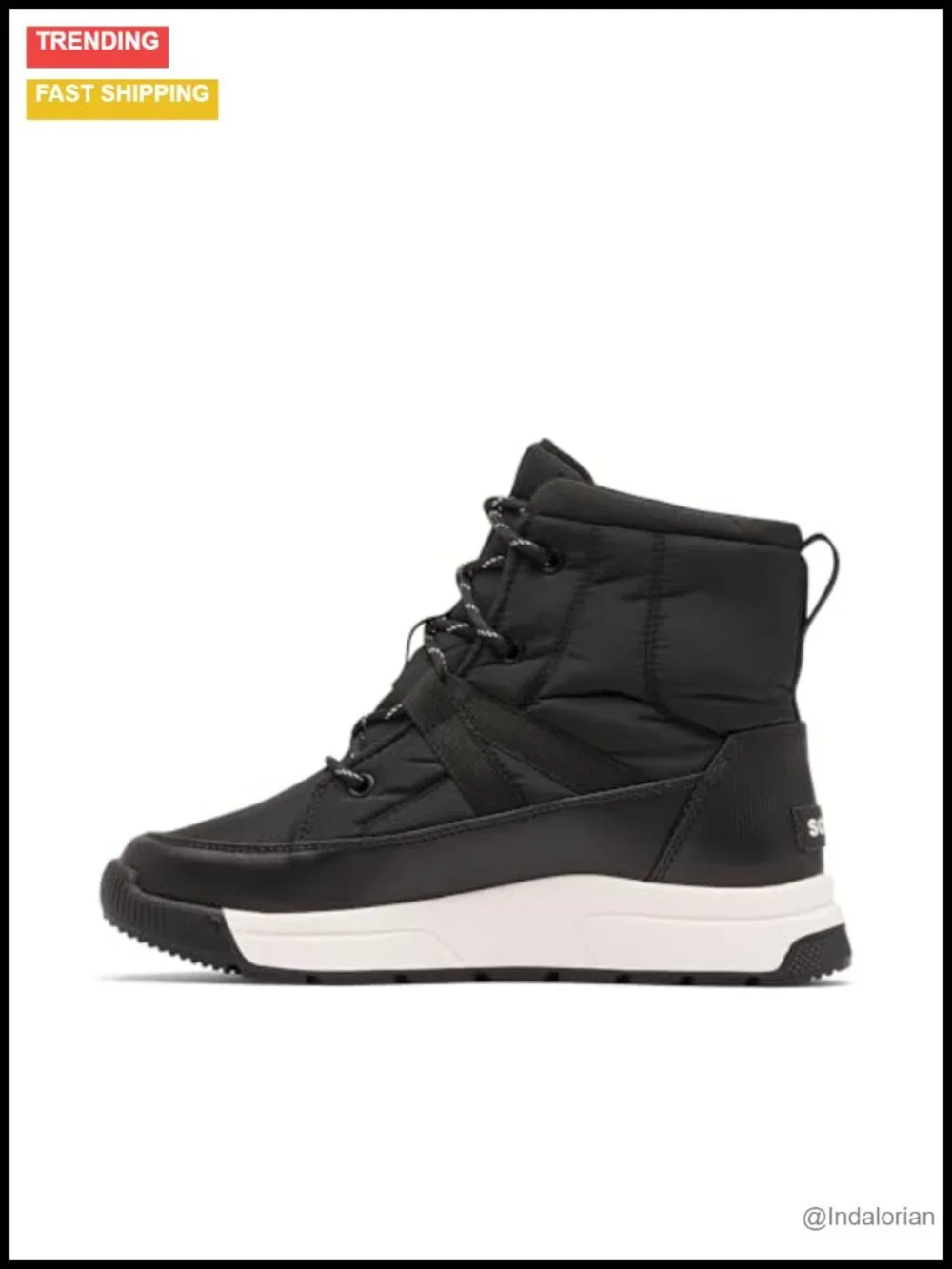 Waterproof Winter Snow Boots with 200g Insulation and Lace-Up Closure