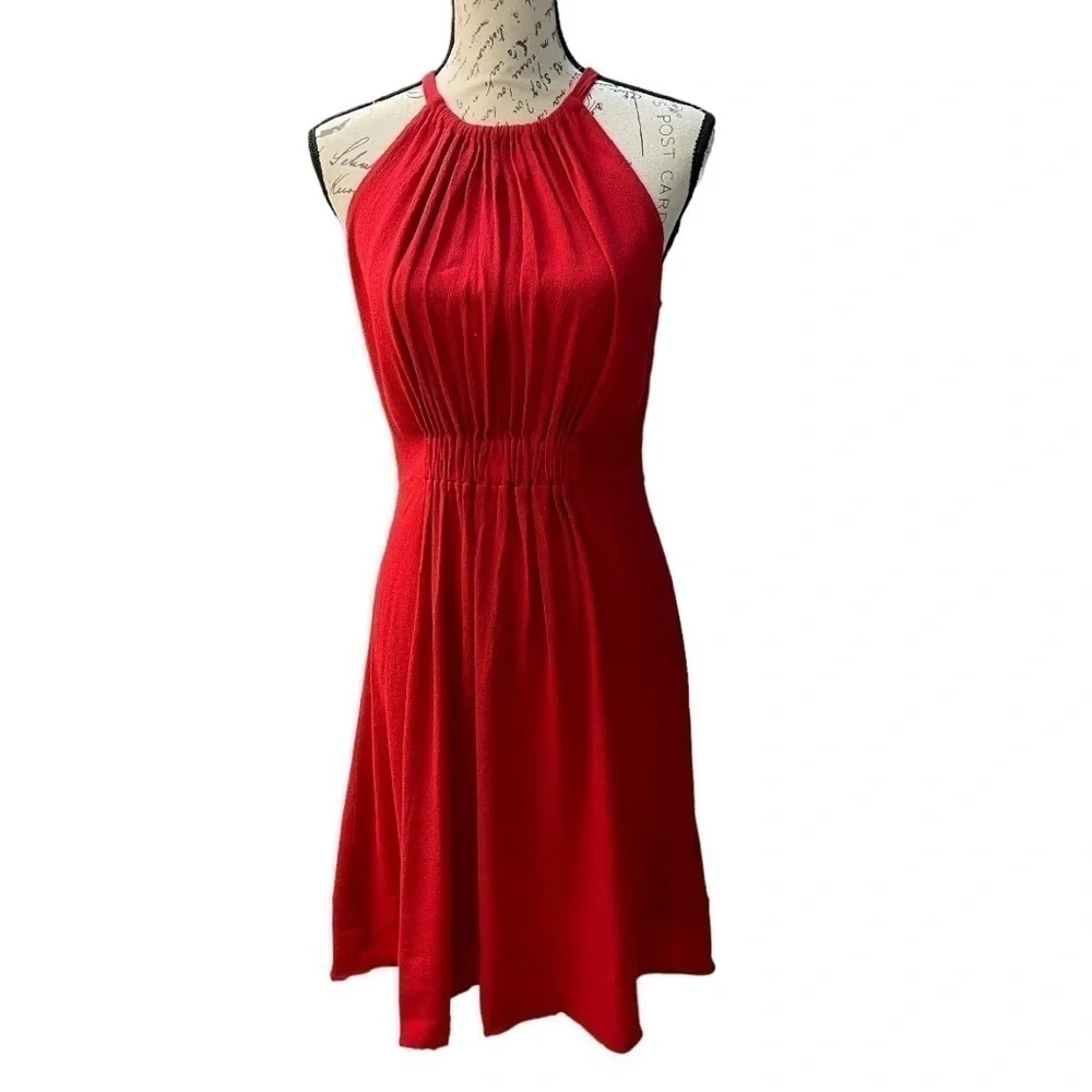 Kate Spade ♠️ Fluid Crepe Tie Back Dress Size Small