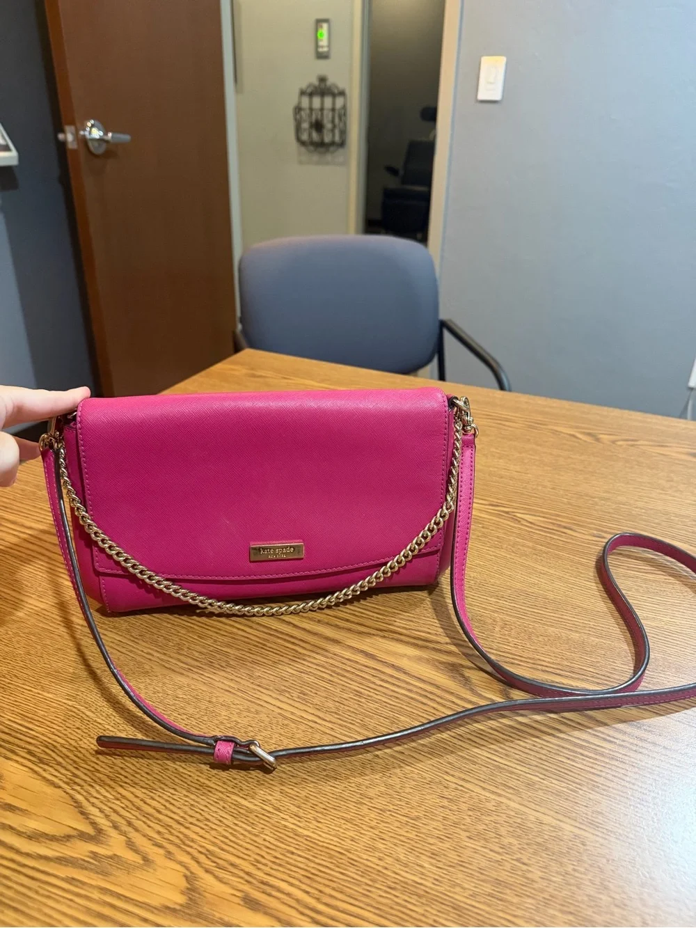 Kate Spade Pink Crossbody Chain Purse