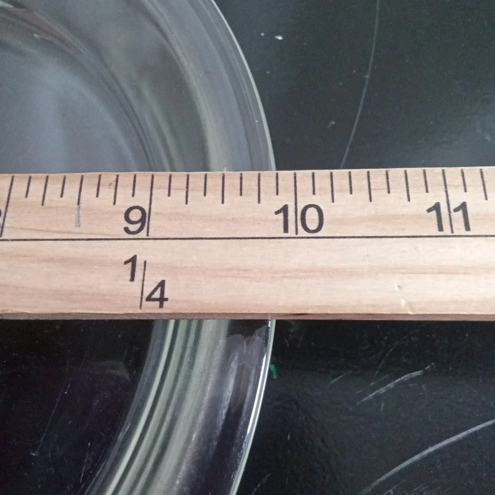 Pyrex 209 Clear Glass Pie Plate 9.5 Inch 23cm Round Baking Dish Vintage USA