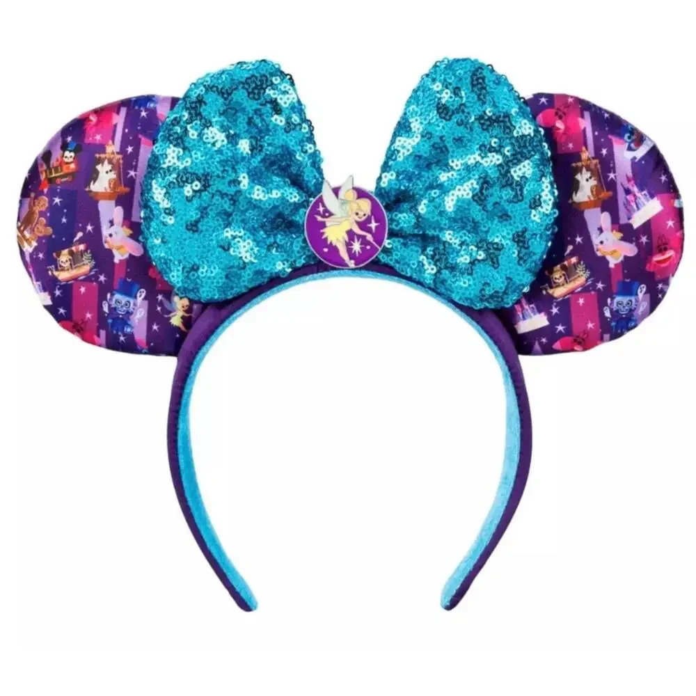 Disney Parks Joey Chou Icons Attractions Tinkerbell Ears NWT