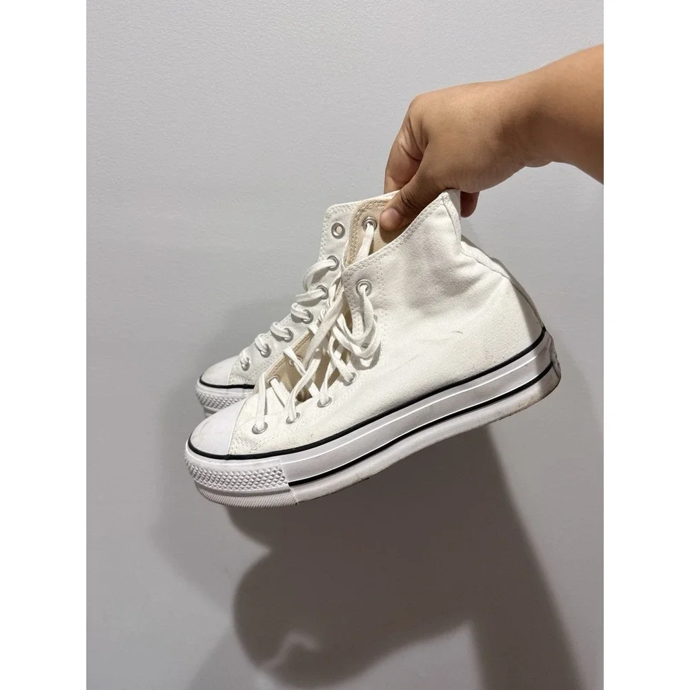 Converse Chuck‎ Taylor All Star Lift Platform High Top Women's 9 - White/Black Q