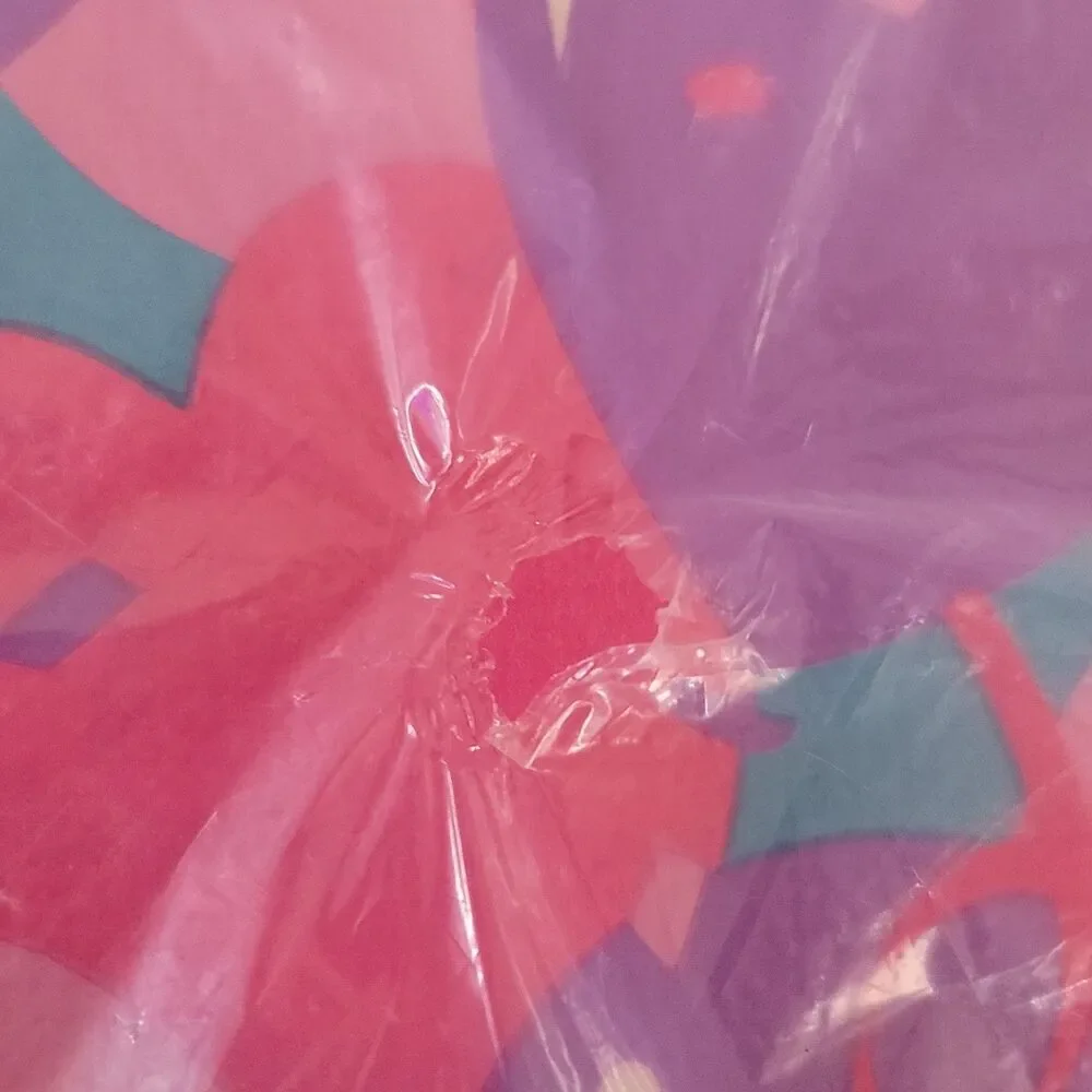 Vtg Hallmark Mattel Barbie Paper Tablecloth Party Supplies Pink Purple Balloons