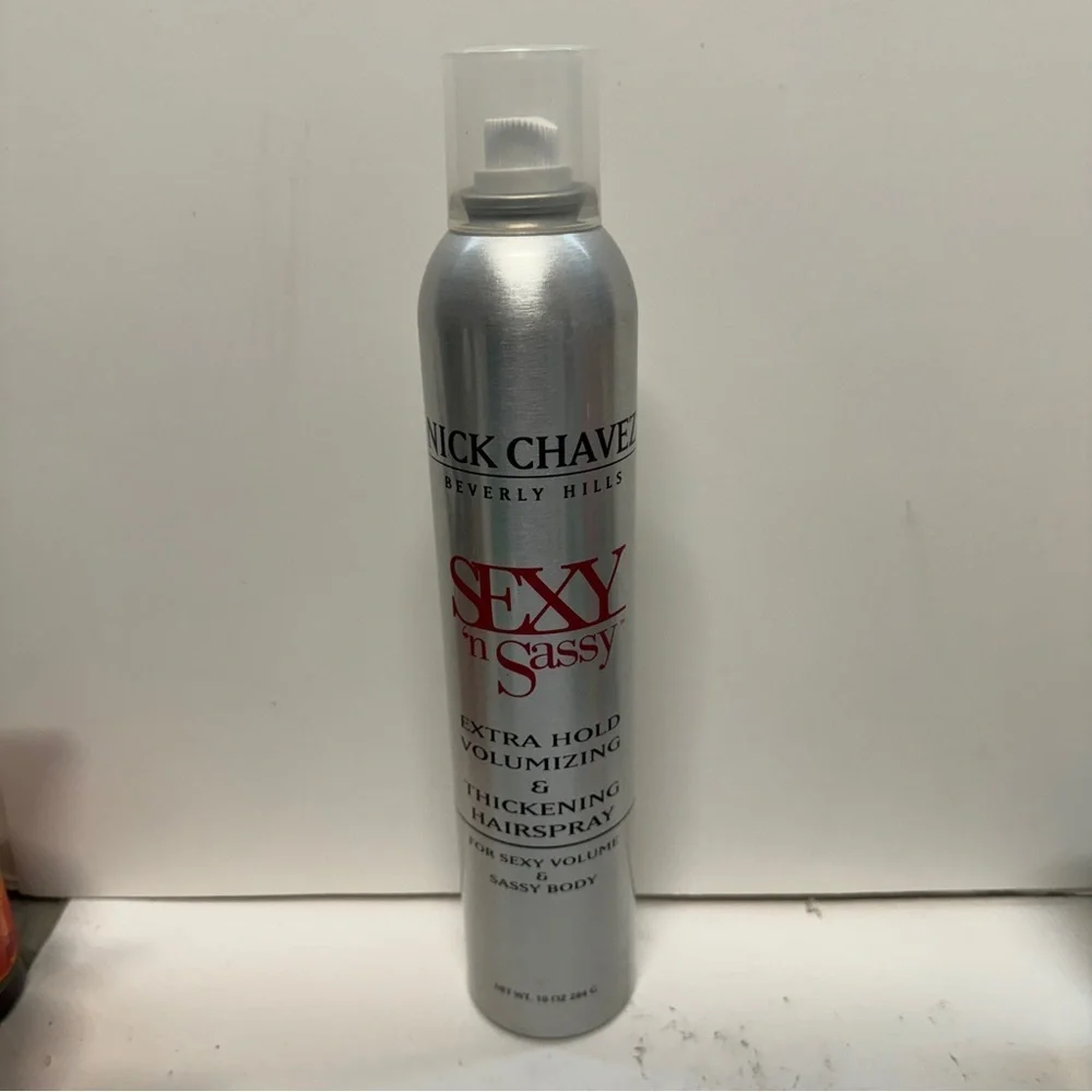 Nick Chavez Sexy N Sassy Extra Hold Volumzing Thickening Hairspray 10 OZ