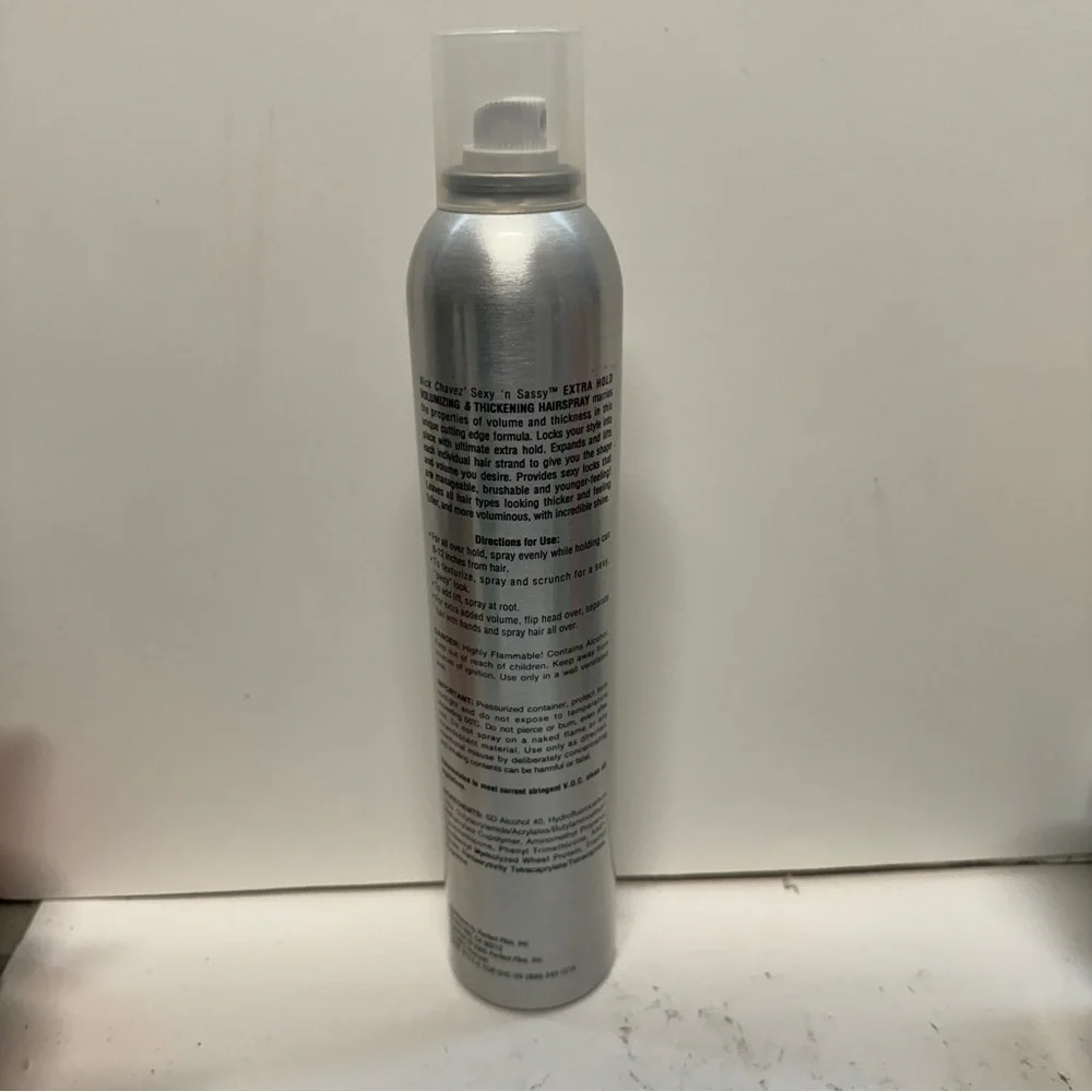 Nick Chavez Sexy N Sassy Extra Hold Volumzing Thickening Hairspray 10 OZ