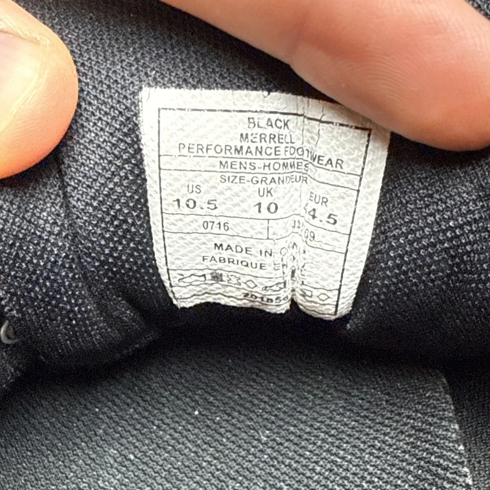 Merrell Men's Moab FST trail shoes Size 10.5 Hiking Sneakers