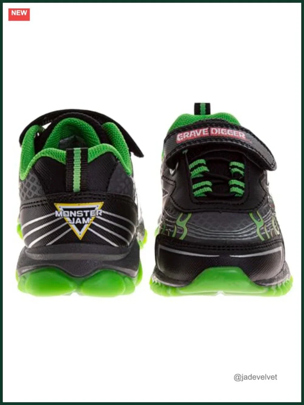 Kids Monster Truck LED Light Up Sneakers Toddler Boy Athletic Shoes