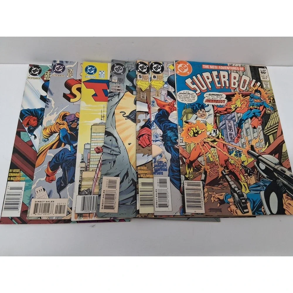 Lot Of 7 Superboy DC Comics