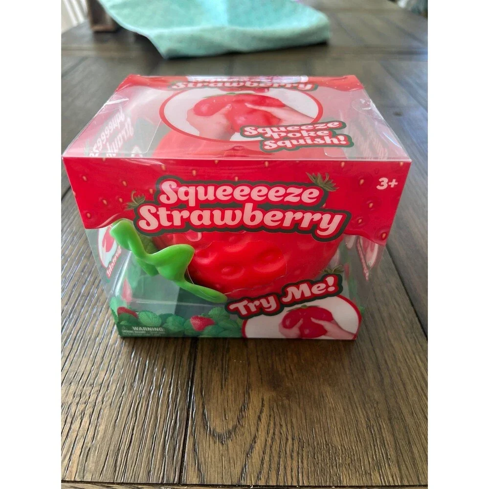 Jumbo Squeeze Strawberry Squishy Toy New sunny days