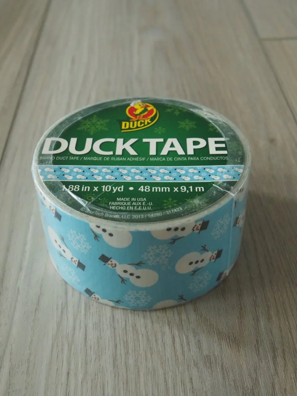 Duck Tape Snowman Duct Tape Roll Holiday Winter Christmas Craft 1.88” x 10 yd
