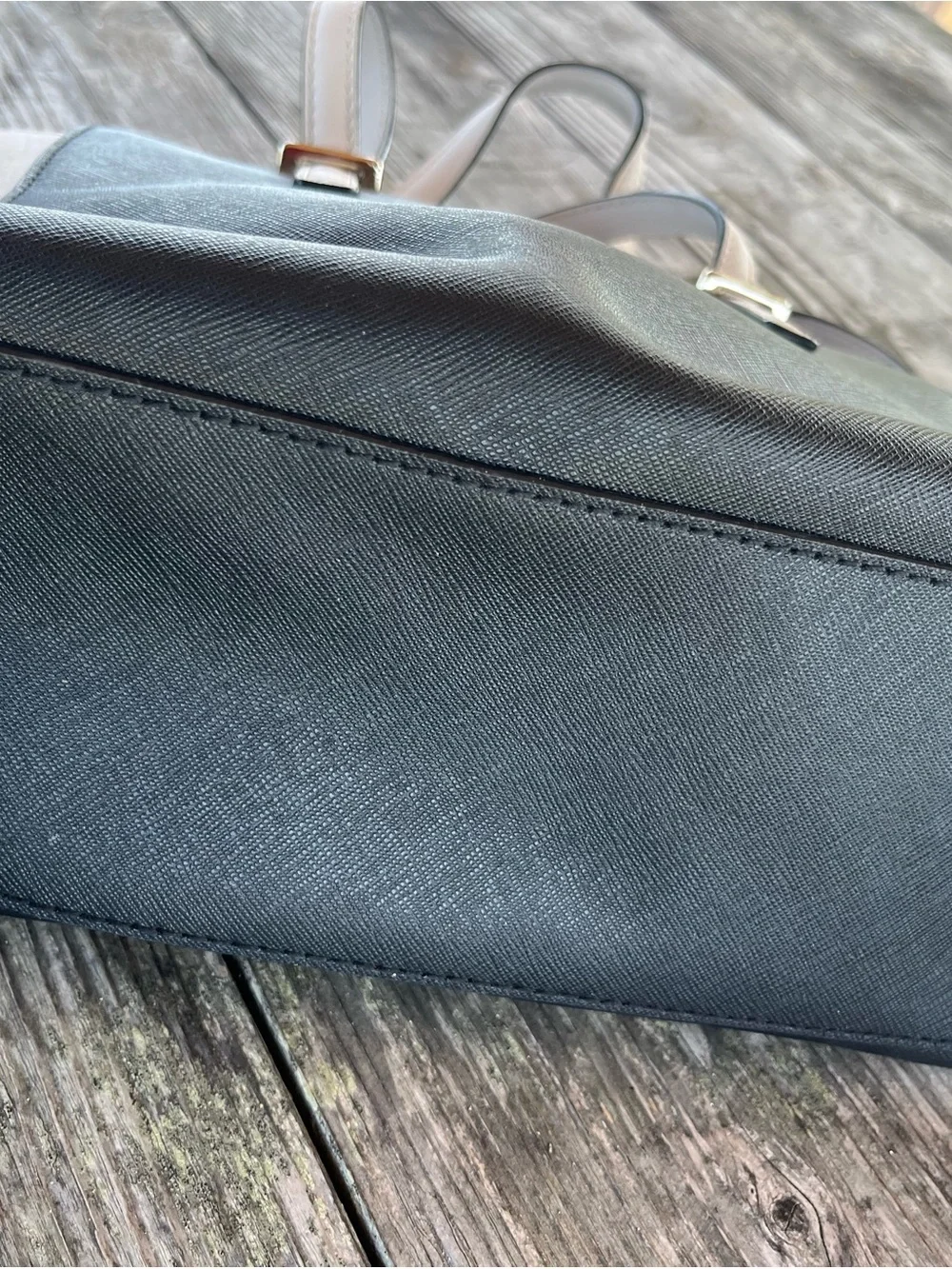 kate spade Black and White Leather Tote