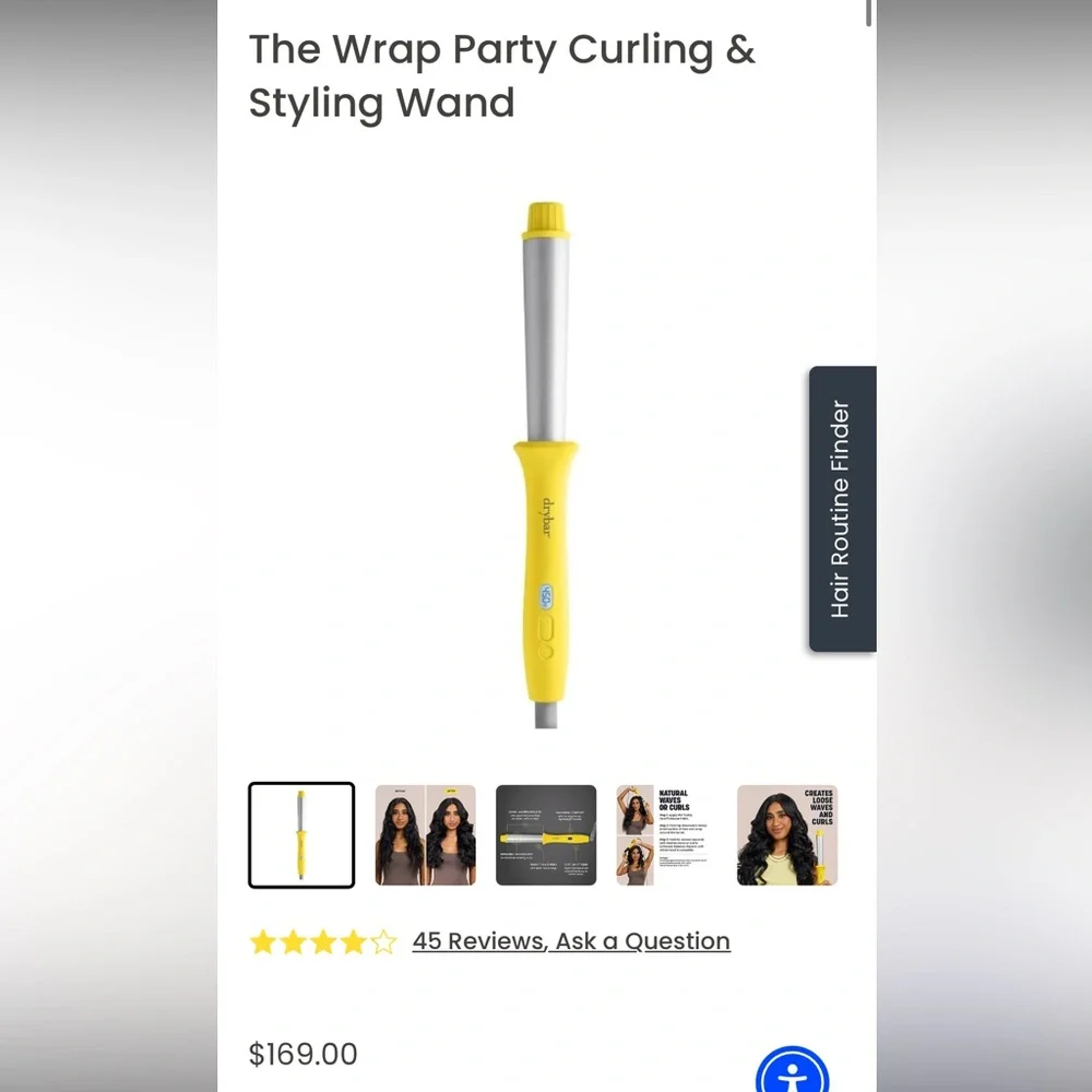 Drybar curling iron