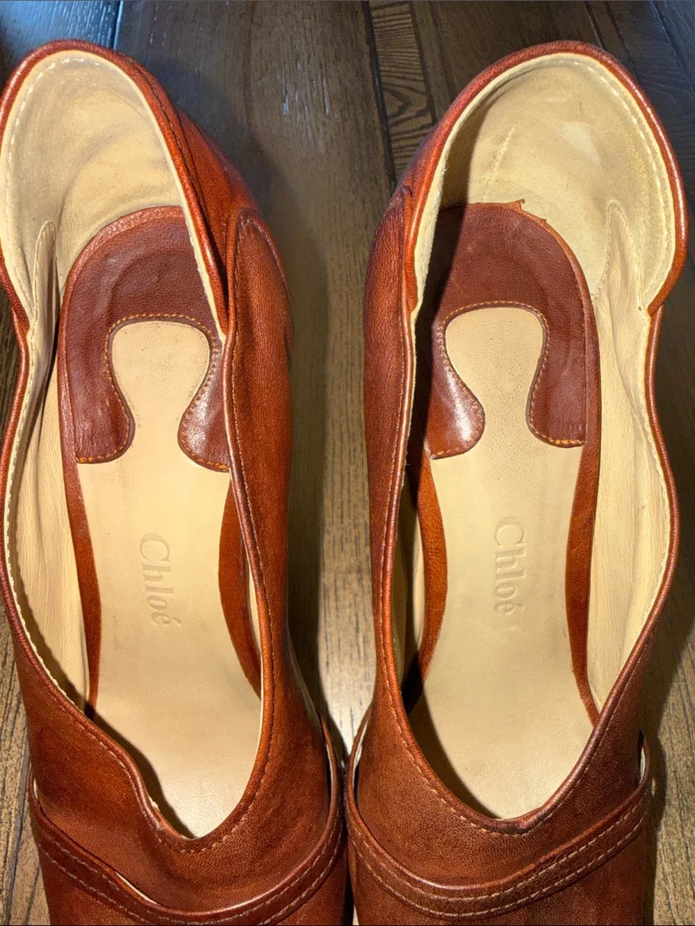 Chloe brown leather
