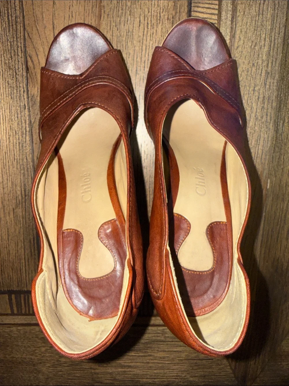 Chloe brown leather