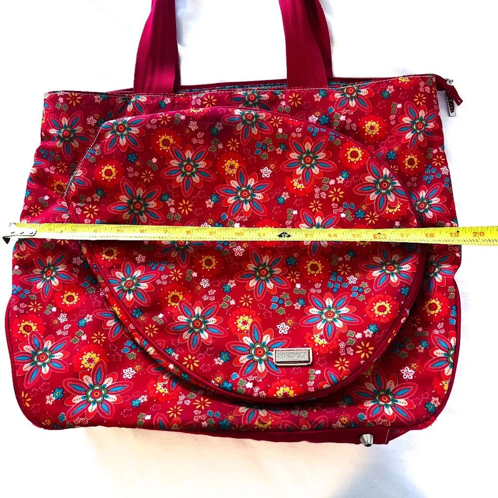 Hadaki Tennis Floral Tote Shoulder Bag