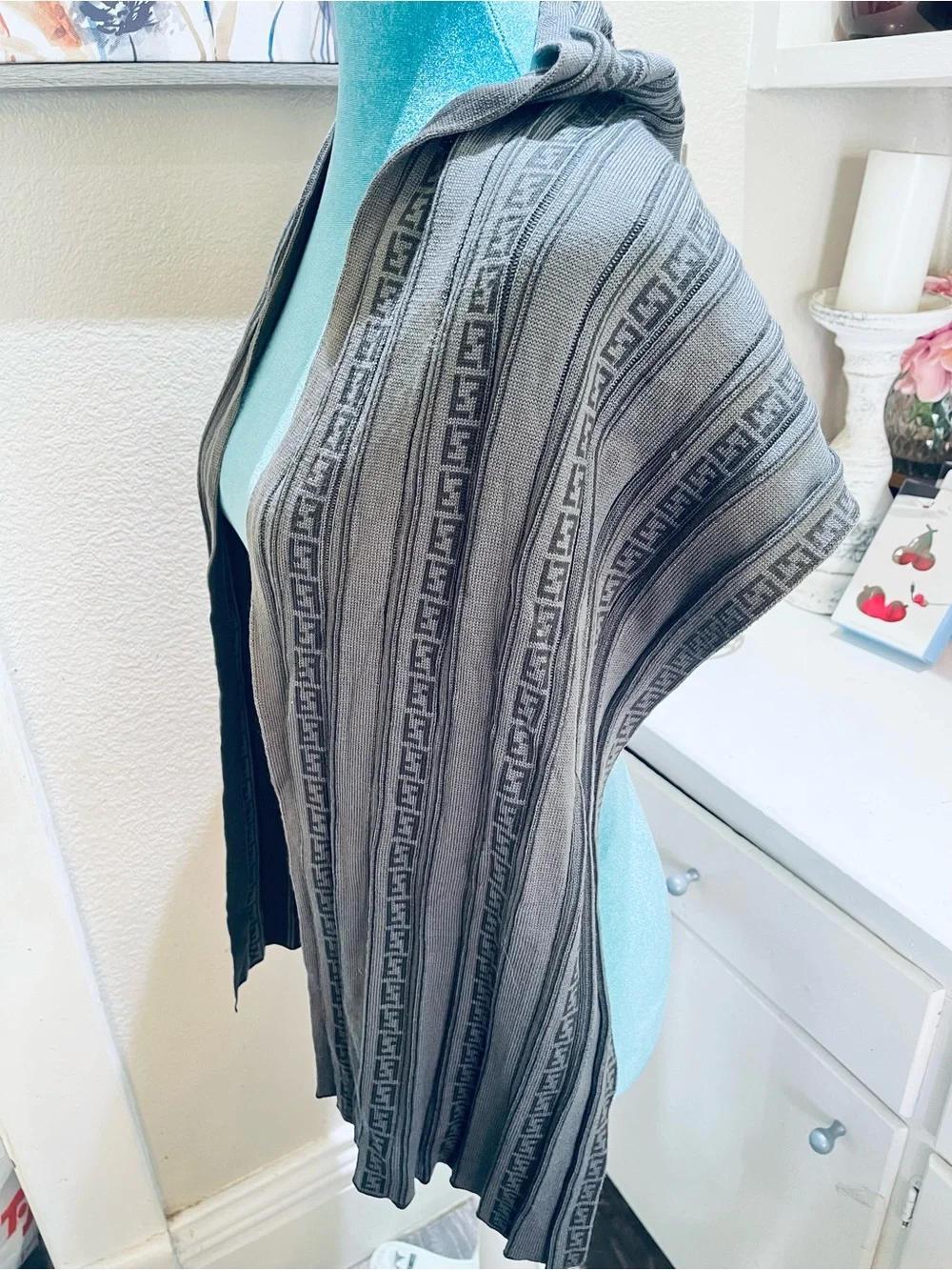 Fendi Wool Pleated Scarf