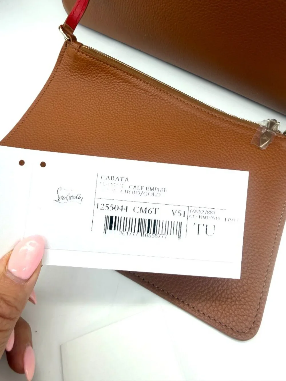 Christian Louboutin calfskin red capacity