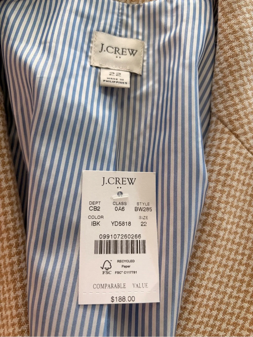 J. Crew nwt crew