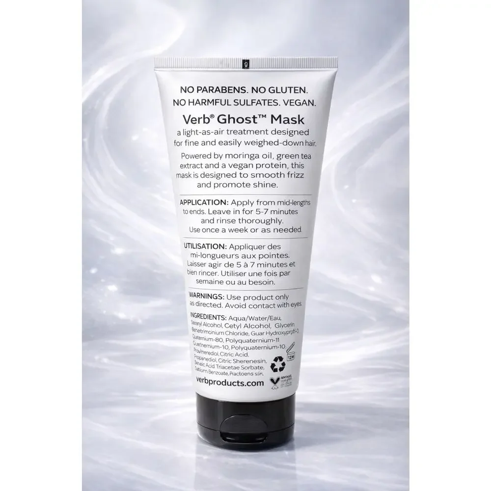 Verb Ghost Hair Mask Weightless Deep Conditioning Frizz Smooth Shine Vegan