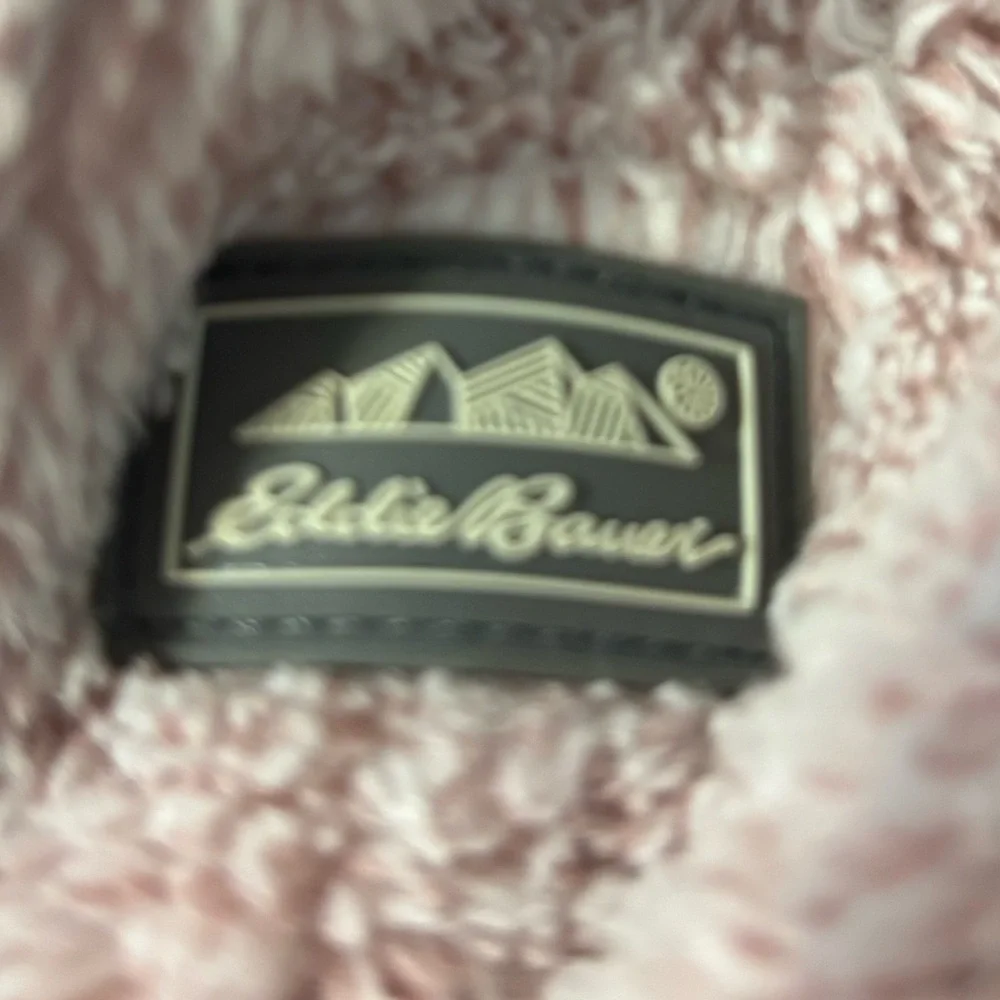 Eddie Bauer Baby Girl 6/9 month Sherpa Plush Hooded Full zip Jacket w/bear ears‎