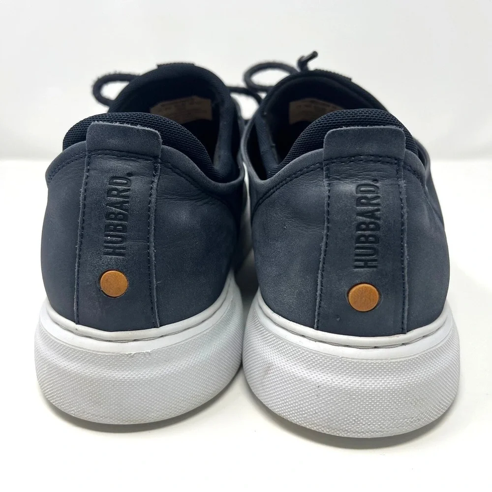 Men's Samuel Hubbard‎ Flight Sneaker 10.5 Low-Top Dark Navy Real Leather Shoes