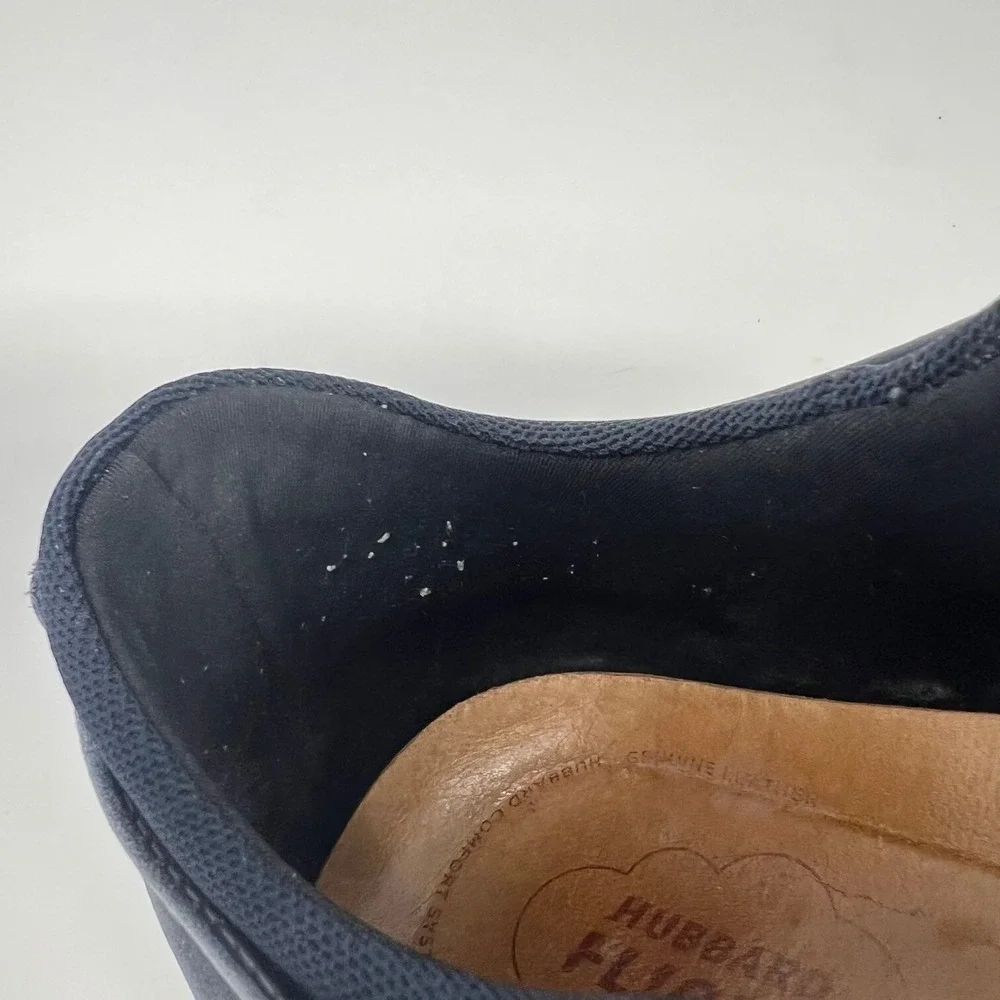 Men's Samuel Hubbard‎ Flight Sneaker 10.5 Low-Top Dark Navy Real Leather Shoes