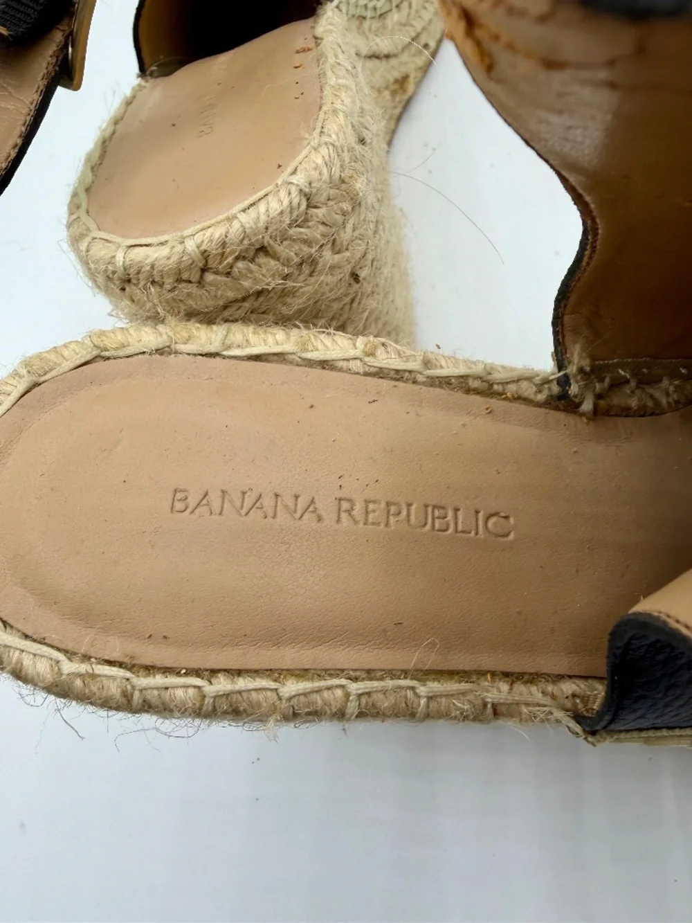 Banana Republic Leather Espadrilles