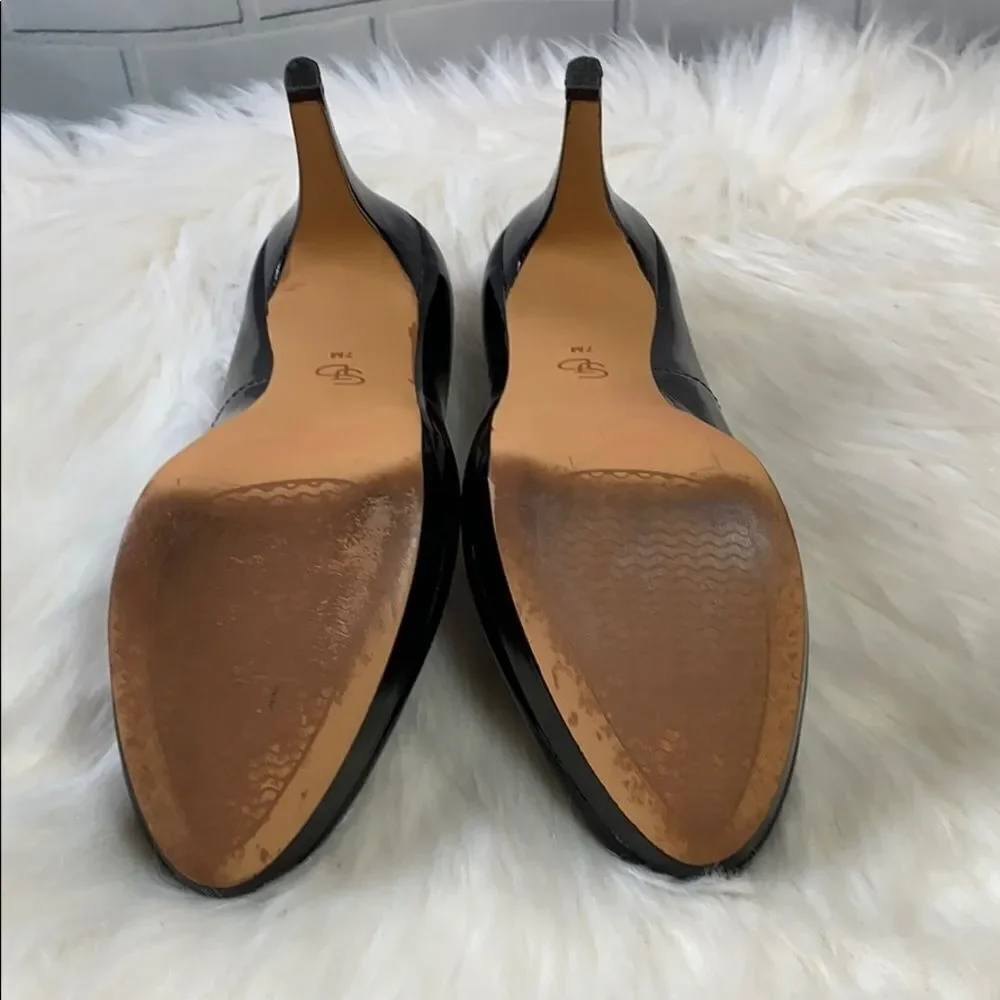 Circa Joan & David Luxe Black‎ Patent Platforms