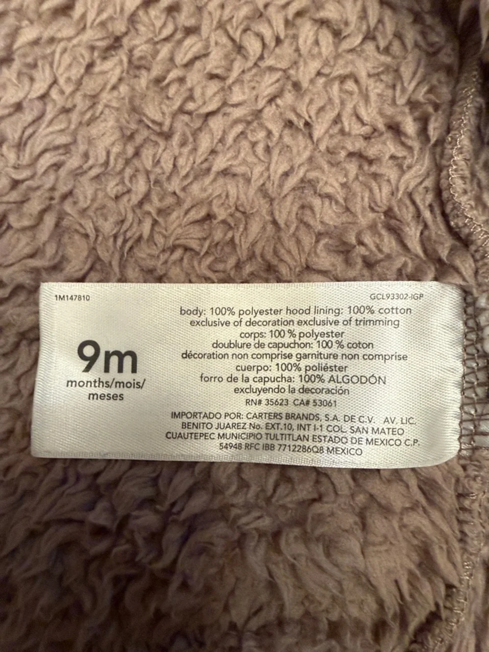 Carters ultra soft