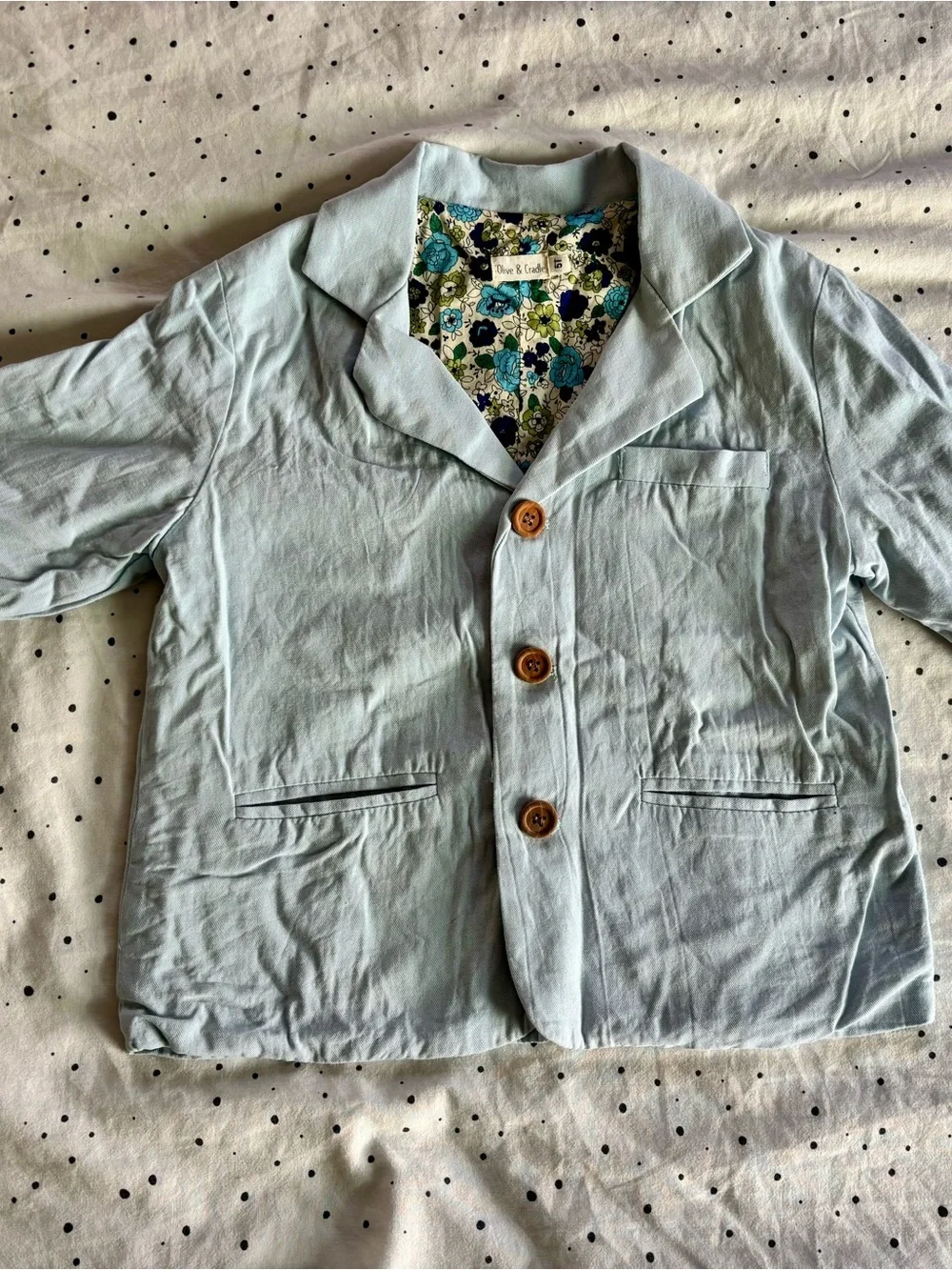 Olive + Cradle light blue